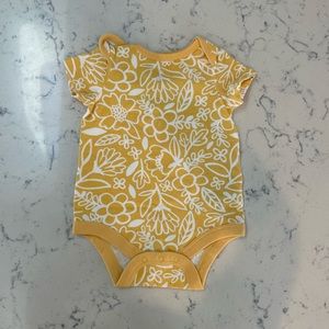 Cat & Jack Onesie - Yellow/White